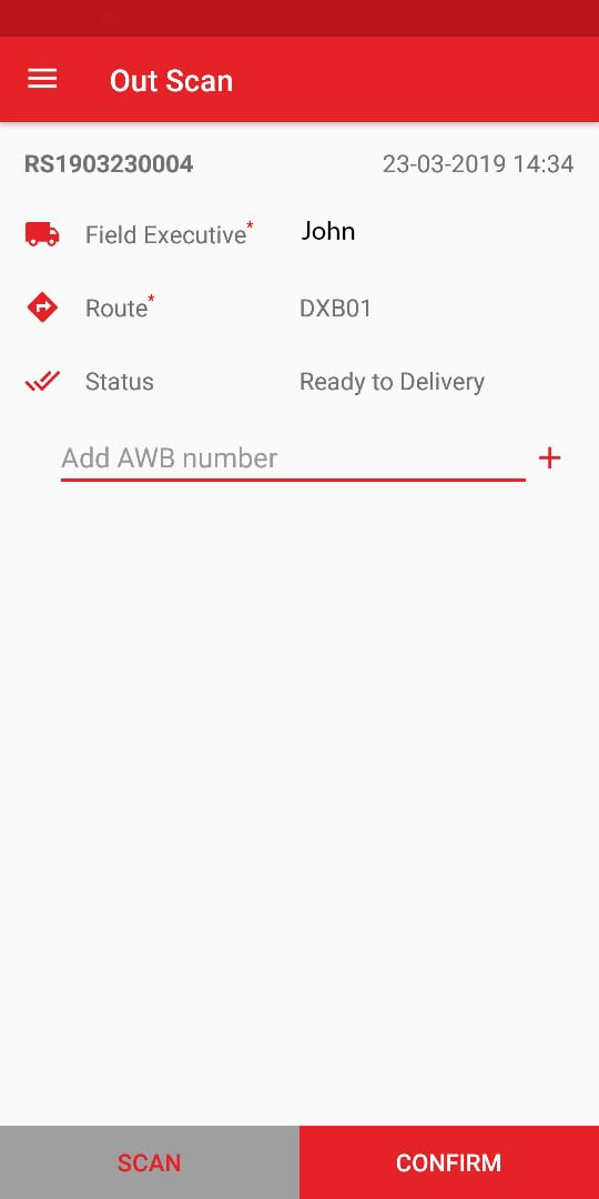 Ablii mobile app outscan screen